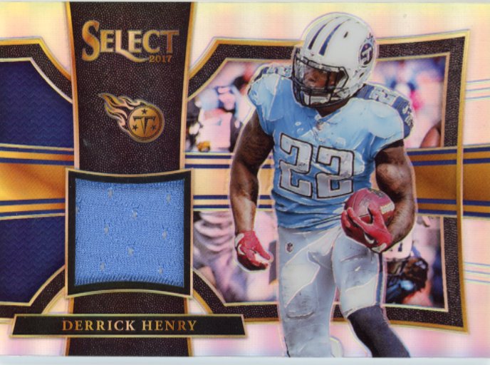 2017 Panini Select Derrick Henry #36 - Relic #/199 Silver Titans