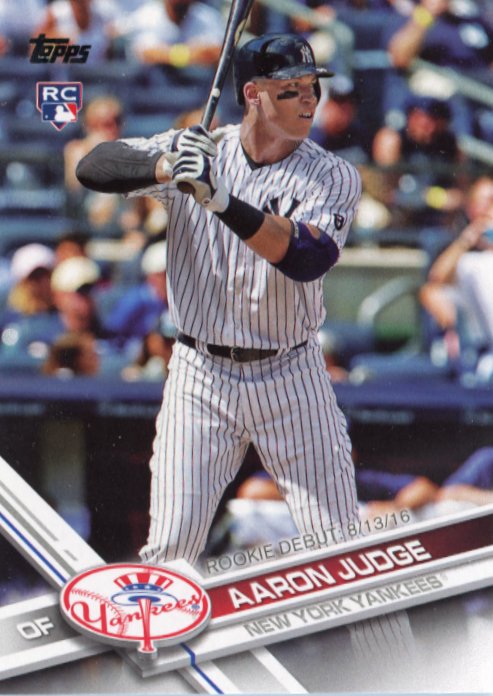 2017 Topps Update Aaron Judge RC #US99 - Yankees