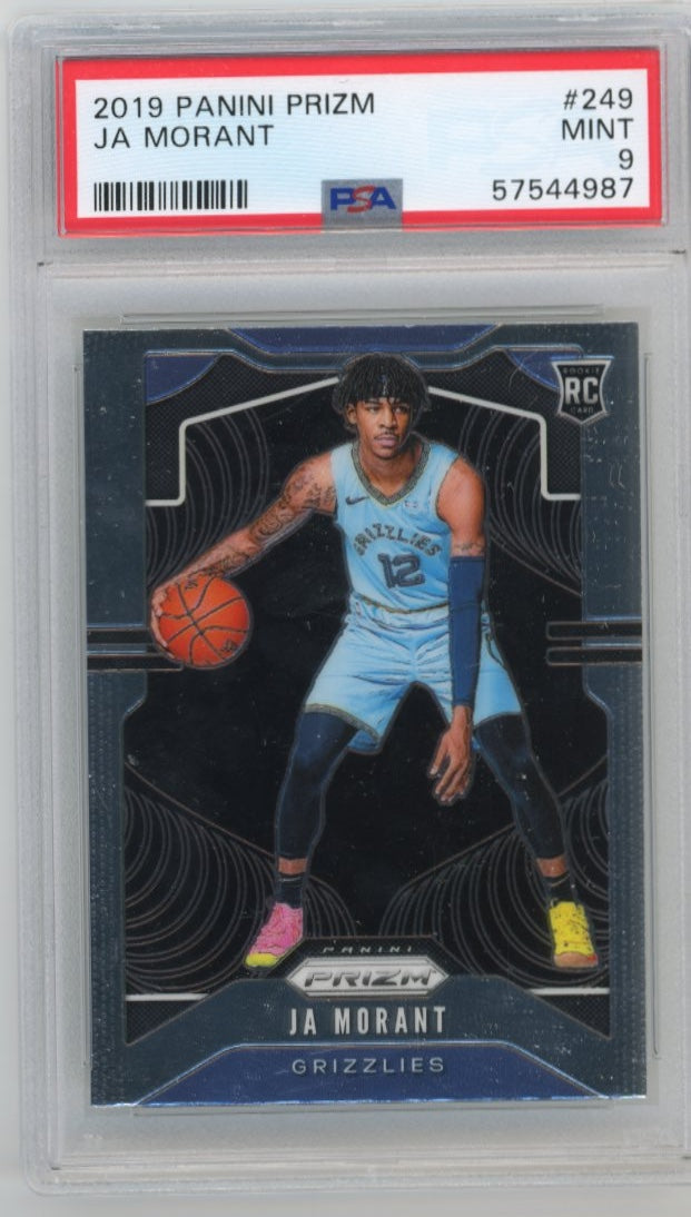 2019 Panini Prizm Ja Morant RC #249 - Grizzlies PSA 9