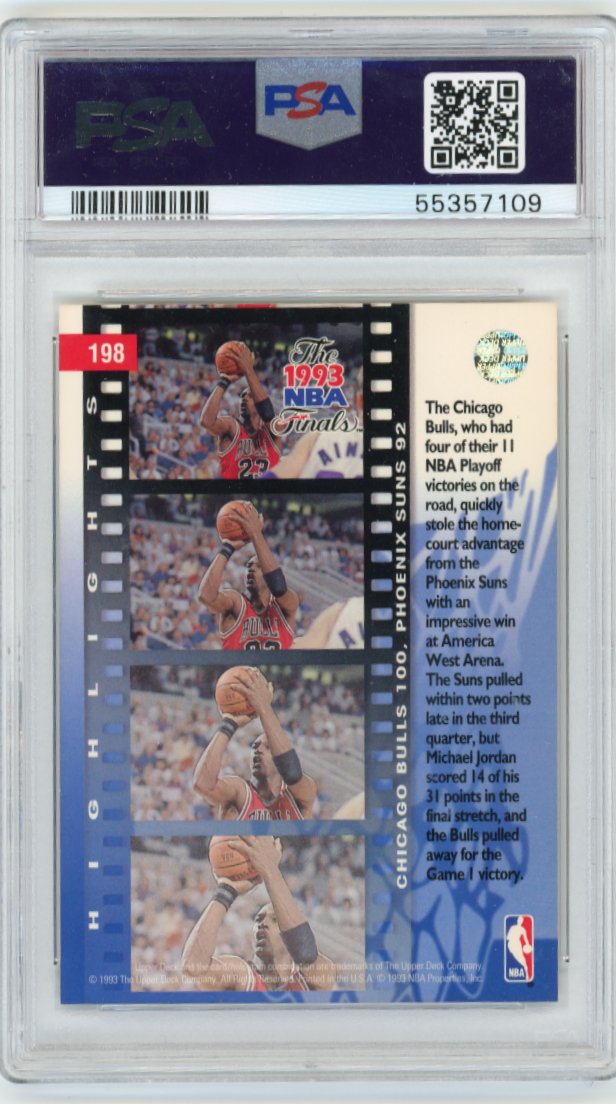 1993 Upper Deck Michael Jordan #198 - Bulls PSA 9
