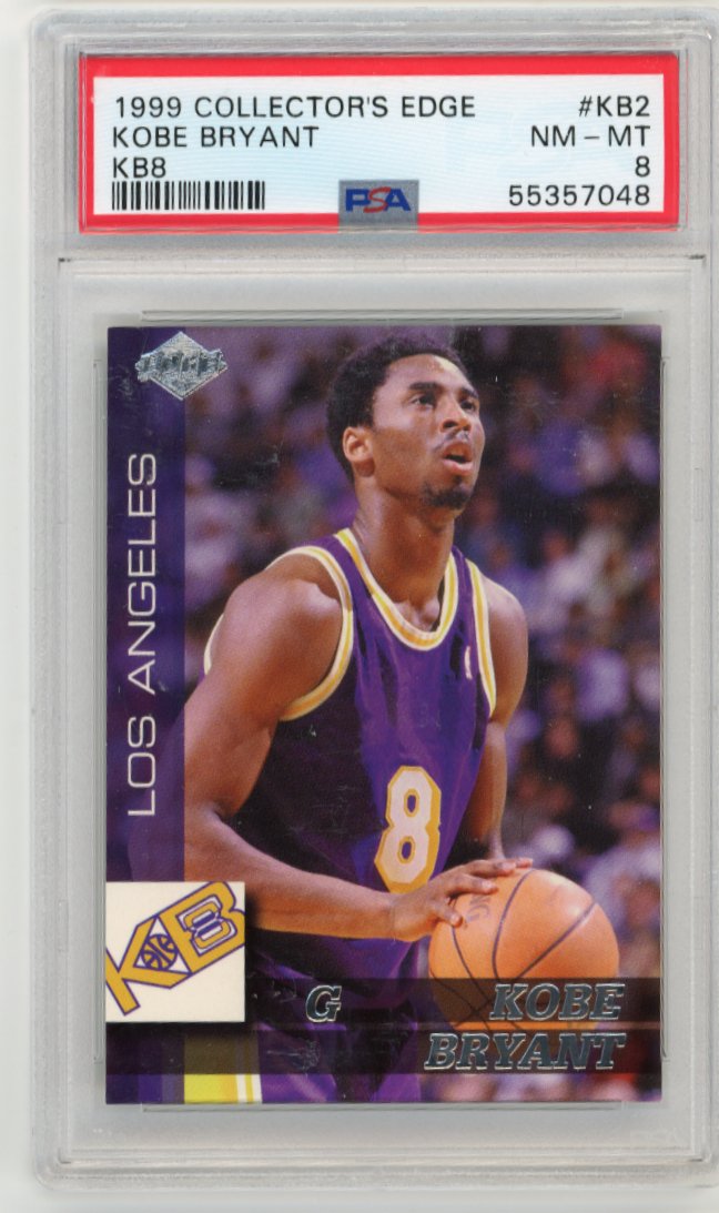 1999 Collector's Edge Kobe Bryant #KB2 - KB8 Lakers PSA 8