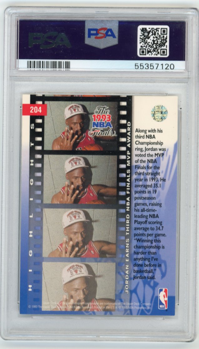 1993 Upper Deck Michael Jordan #204 - Bulls PSA 9