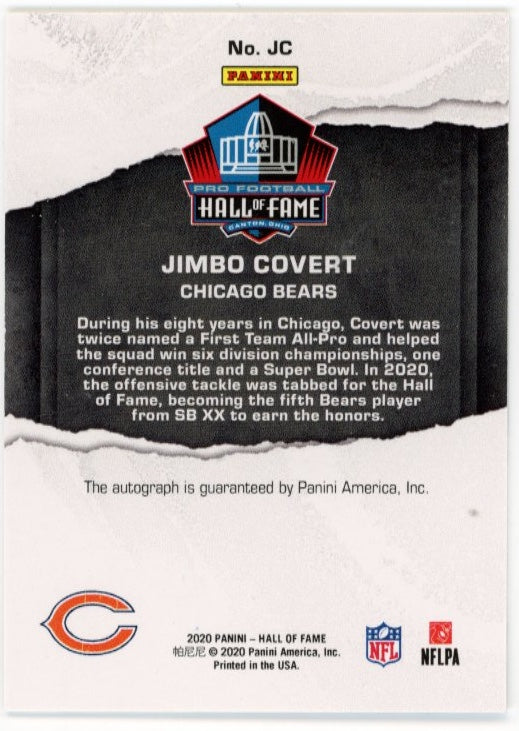 2020 Panini Private Signings Jimbo Covert #JC - #/25 Auto Bears