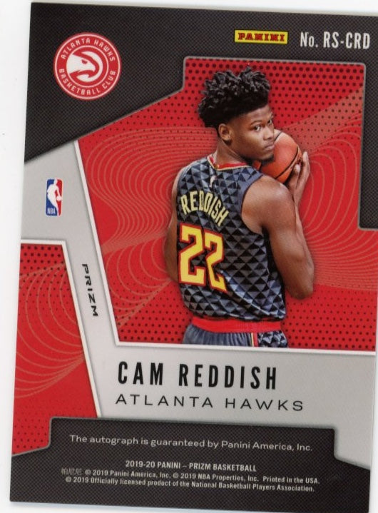 2019 Panini Prizm Cam Reddish RC #RS-CRD - Blue Auto Hawks