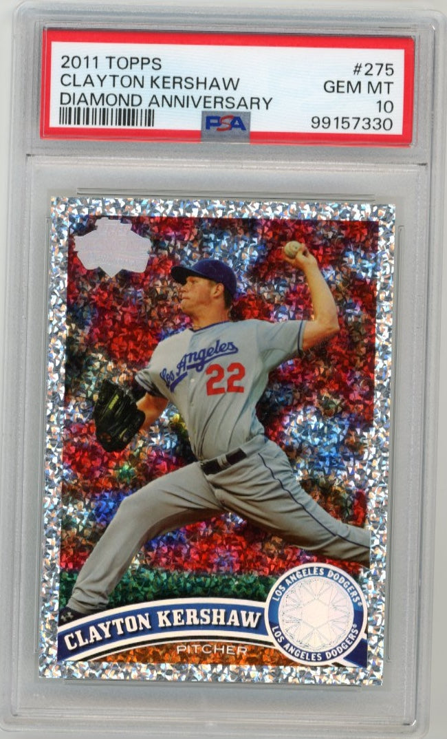 2011 Topps Clayton Kershaw #275 - Diamond Anniversary Dodgers PSA 10