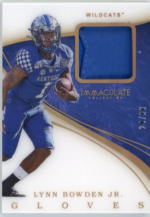 2020 Panini Immaculate Lynn Bowden Jr #29 - #/80 Gloves Wildacats