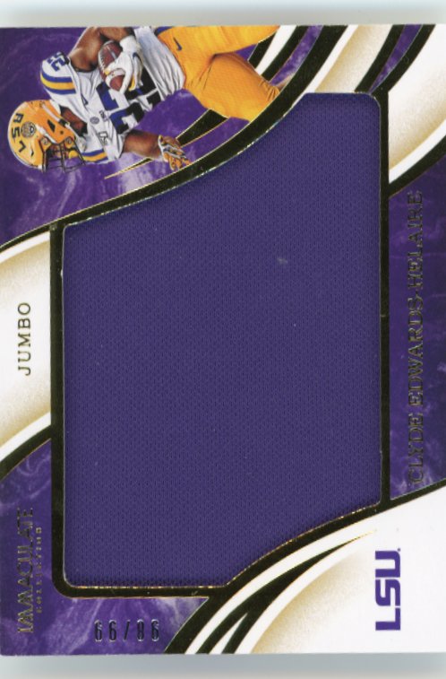 2020 Panini Immaculate Clyde Edwards-Helaire #39 - #/99 Jumbo Patch Tigers