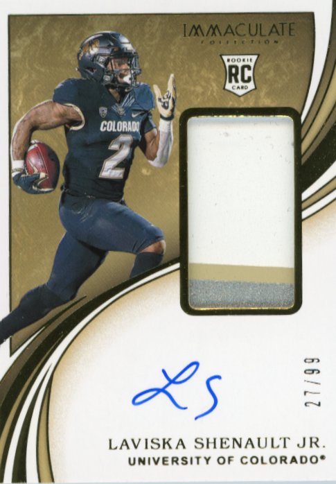 2020 Panini Immaculate Laviska Shenault Jr RC #114 - #/99 Patch Autograph