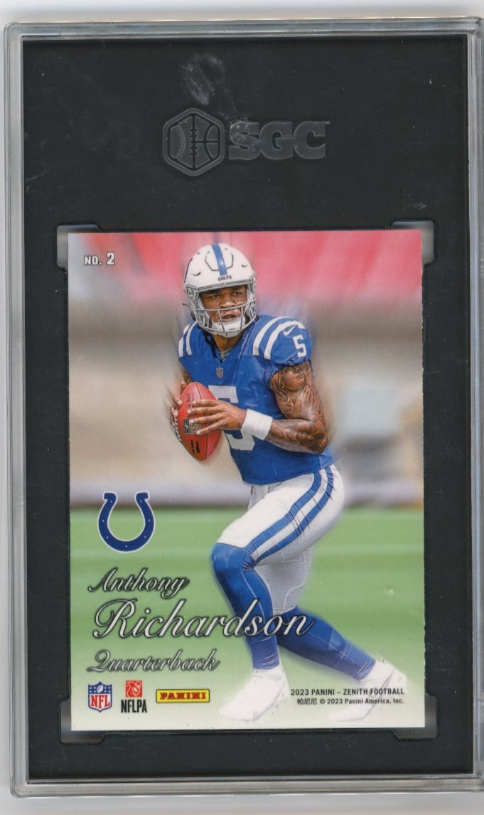 2023 Panini Zenith Anthony Richardson #2 - Red SGC 10 Colts
