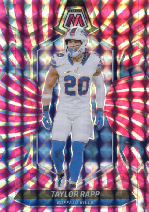 2024 Panini Mosaic Taylor Rapp #28 - Pink Swirl #/13 Bills