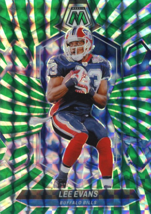 2024 Panini Mosaic Lee Evans #246 - Green Swirl #/13 Bills