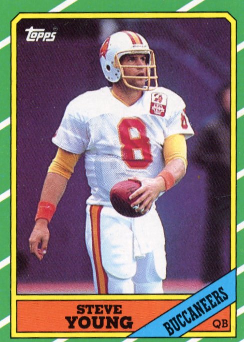 1986 Topps Steve Young #374 - Buccaneers