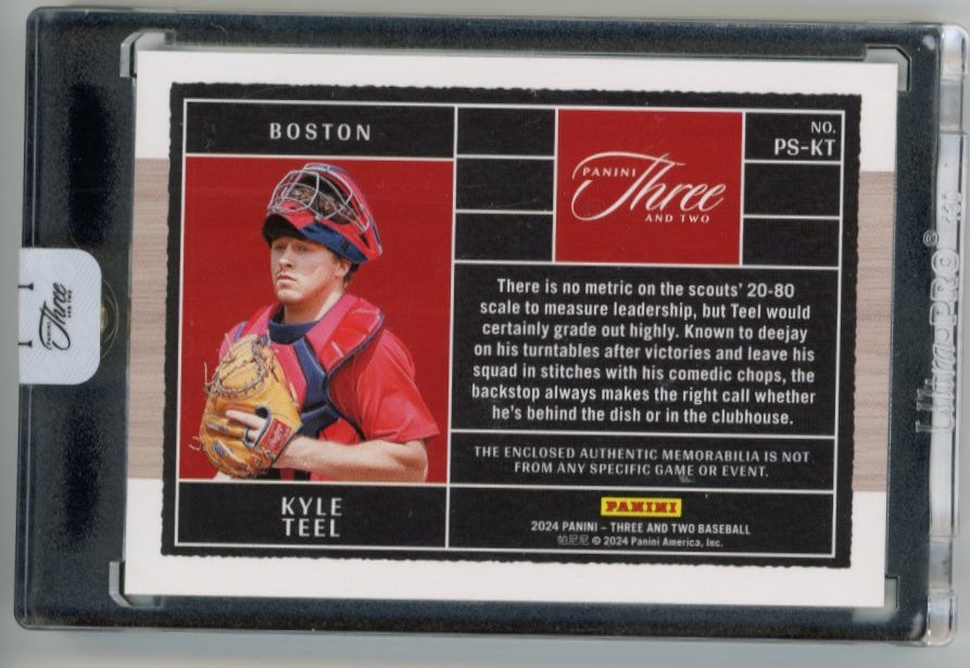 2024 Panini Three and Two Kyle Teal #PS-KT - #/49 Relic Red Sox