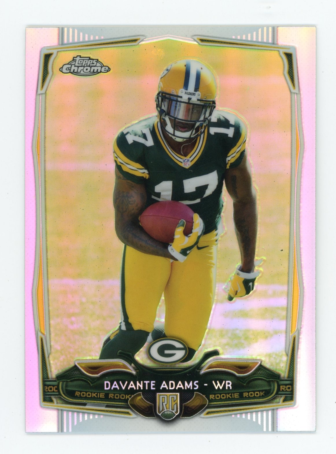 2014 Topps Chrome DaVante Adams RC #114 - Refractor Packers