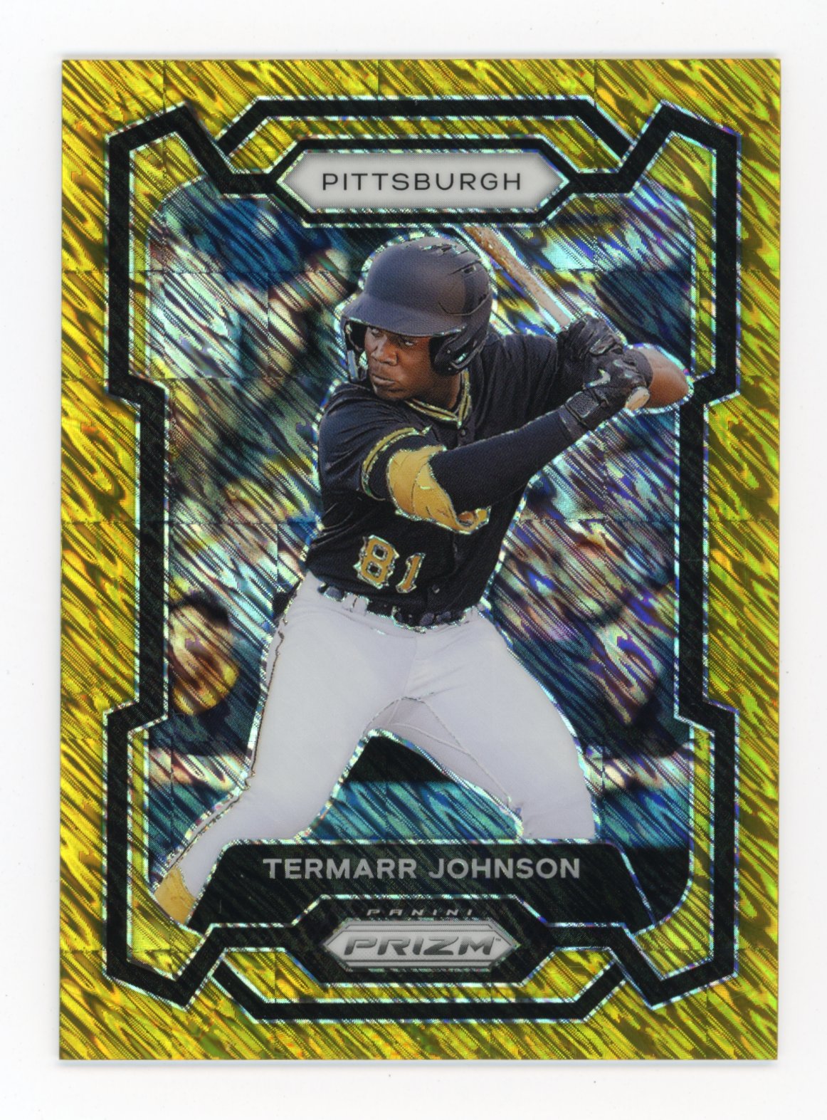 2024 Panini Prizm Termarr Johnson #199 - Gold Shimmer #/7 Pirates