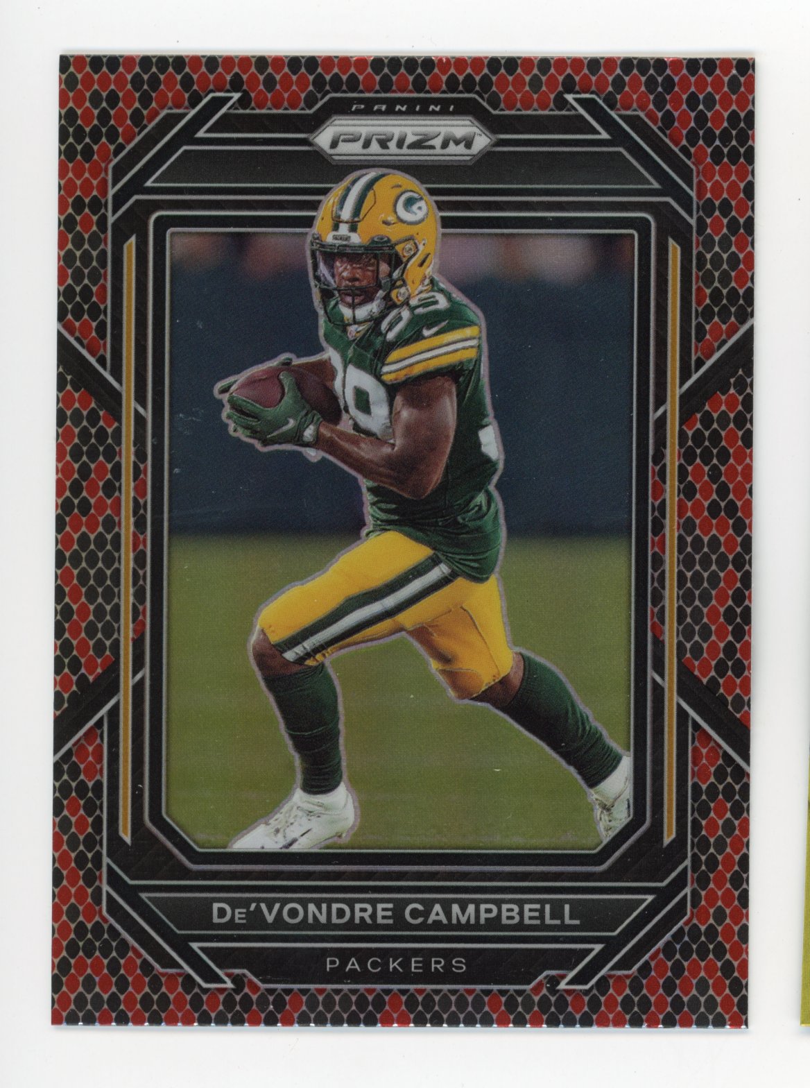 2022 Panini Prizm De'Vondre Campbell #108 - Snakeskin Packers