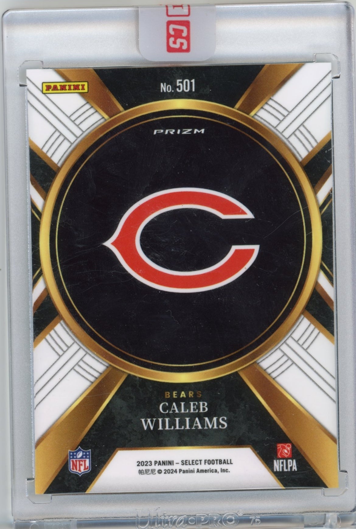2023 Panini Select Caleb Williams XRC #501 - Silver Bears
