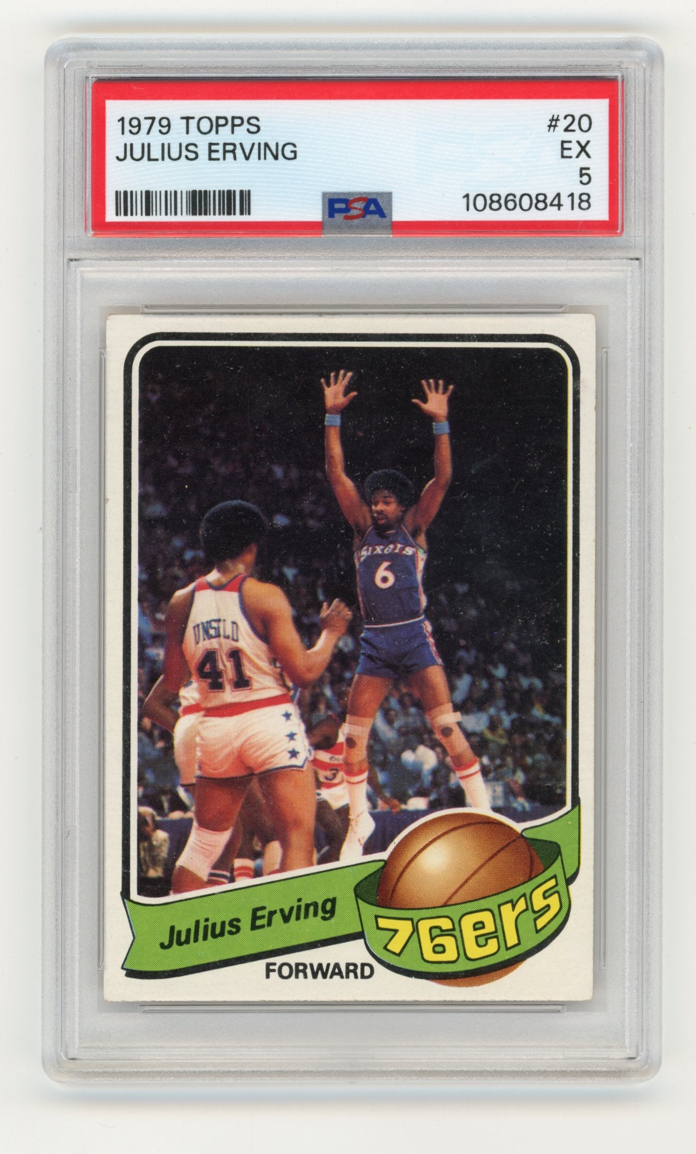 1979 Topps Julius Erving #20 - PSA 5 76ers