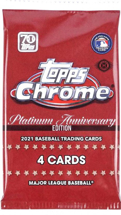2021 Topps Chrome Platinum Anniversary Baseball Hobby Pack