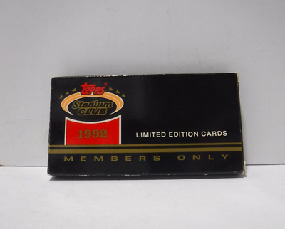 1992 Topps Stadium Club Members Only Baseball Box