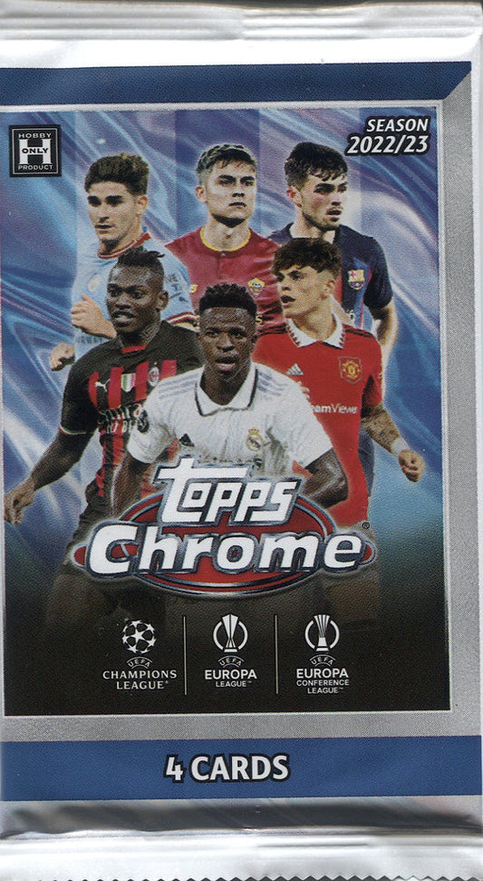 2022/23 Panini Topps Chrome UEFA Club Competitions Soccer Hobby LITE Pack