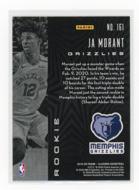 2019/20 Panini Illusions Ja Morant RC #161 - Foil