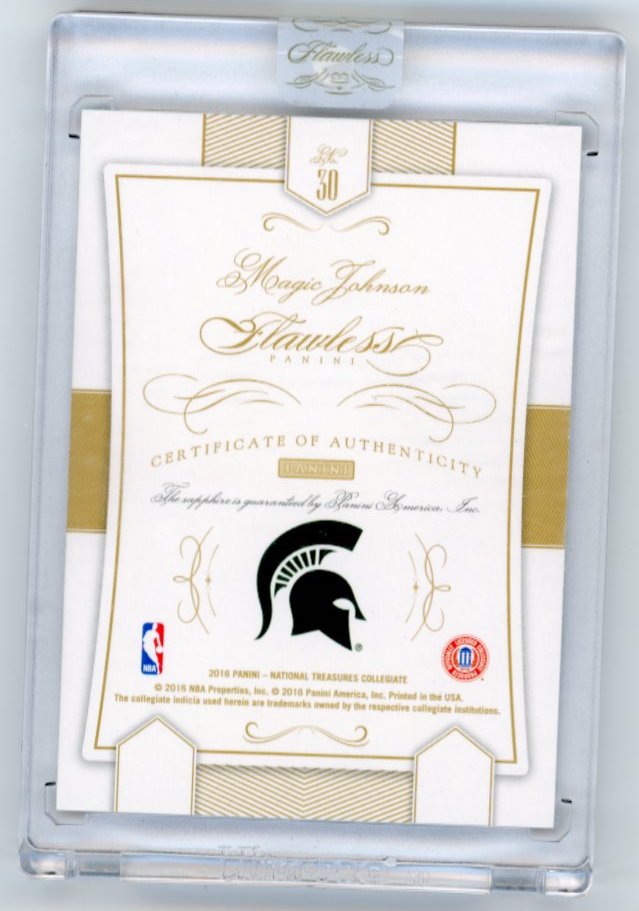 2016 Panini National Treasures Magic Johnson #30 - #/10 Diamond