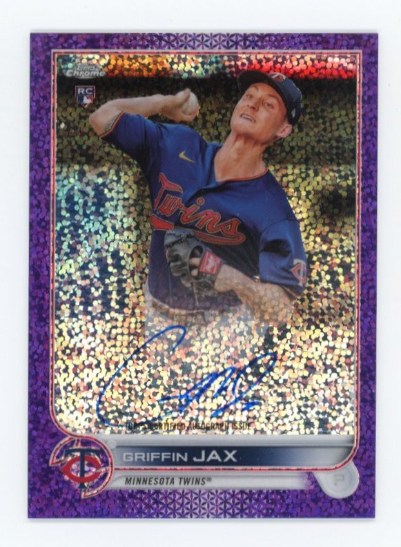 2022 Topps Chrome Griffin Jax #RA-GJ - #/299 Purple Speckle Autograph