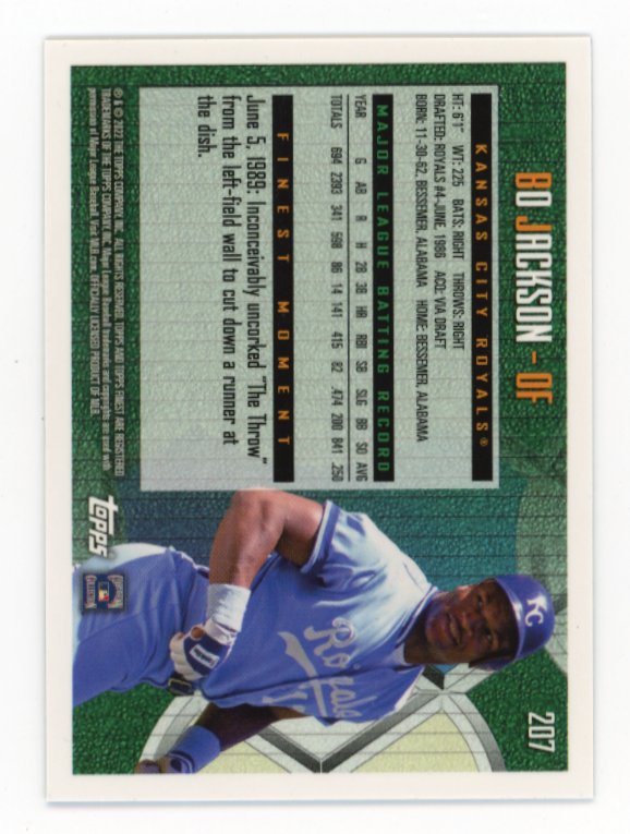2022 Topps Finest Bo Jackson #207
