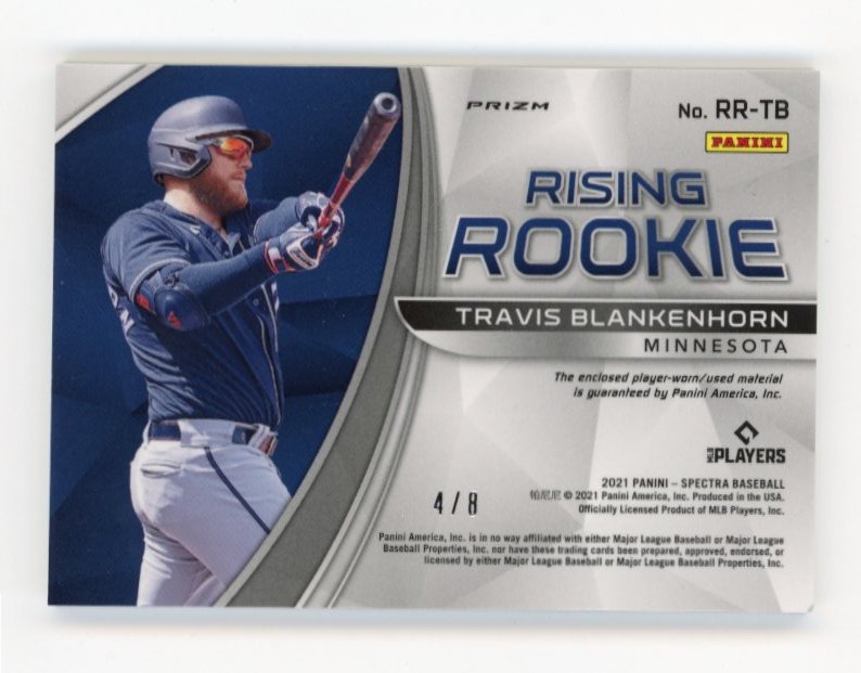 2021 Panini Spectra Travis Blankenhorn #RR-TB - #/8 Patch