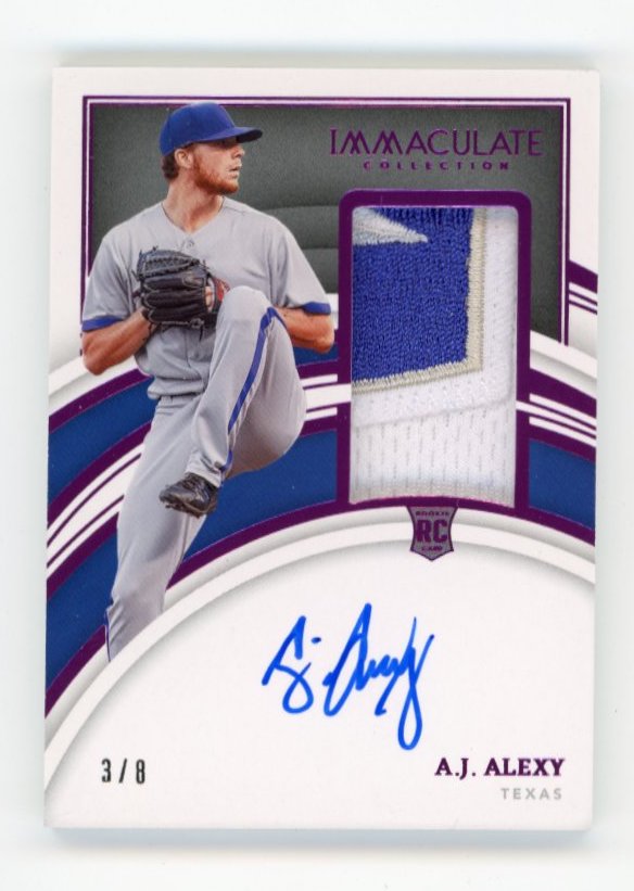 2022 Panini Immaculate A.J. Alexy RC #131 - #/8 Patch Autograph