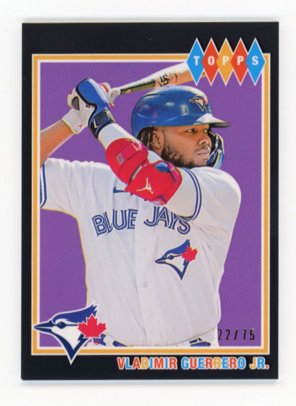 2022 Topps Brooklyn Collection Vladimir Guerrero Jr. #12 - Black #/75