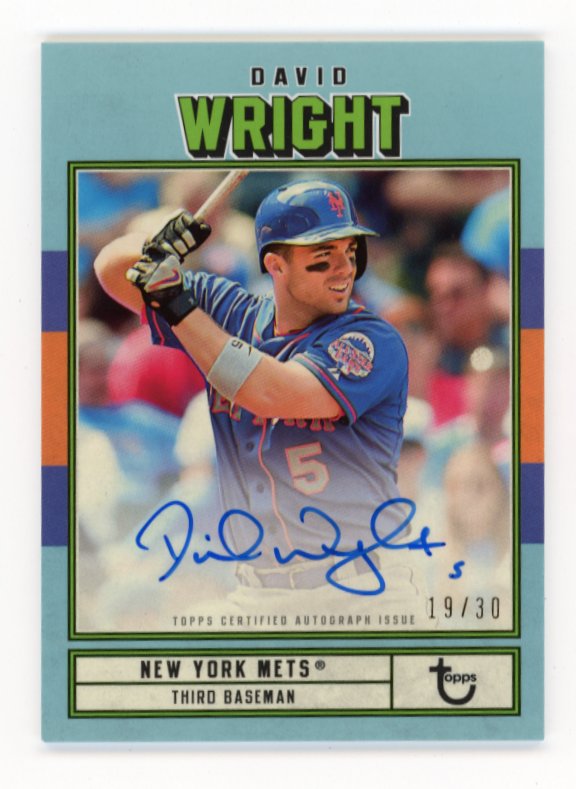 David Wright Autograph Baseball Card