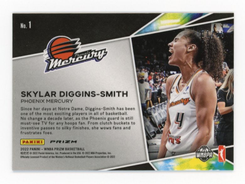 2022 Panini Prizm Skylar Diggins Smith #1 - Mojo Refractor #/25