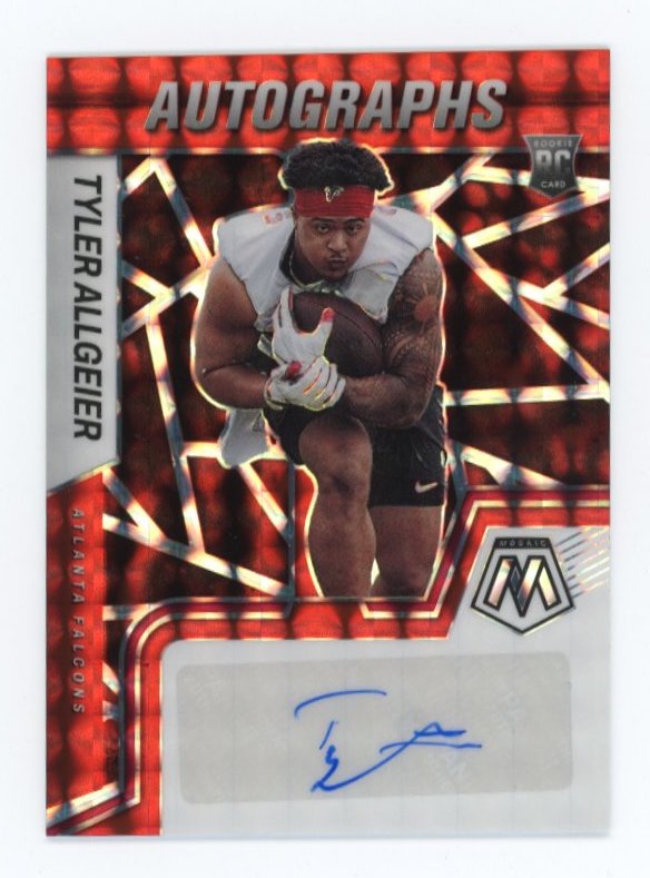 2022 Panini Mosaic Tyler Allgeier RC #RAM-TA - Autograph