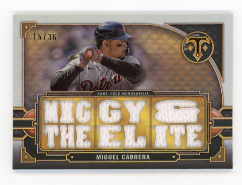 2022 Topps Triple Threads Miguel Cabrera #TTR-MC - Relic #/36