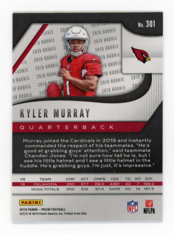 2019 Panini Prizm Kyler Murray RC #301