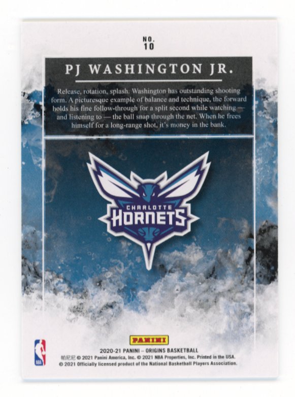 2020/21 Panini Origins PJ Washington Jr. #10 - #/5