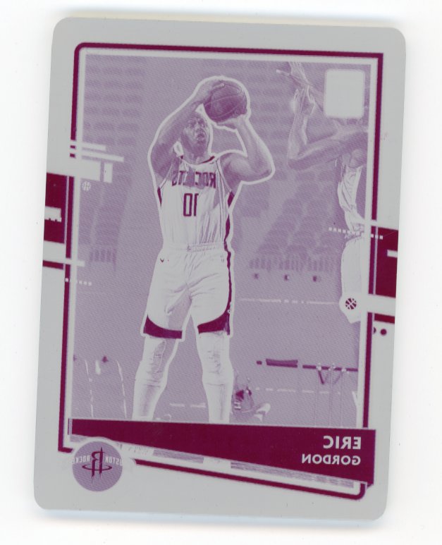 2021/22 Panini Optic Eric Gordon Card #147 - #1/1 Magenta Plate
