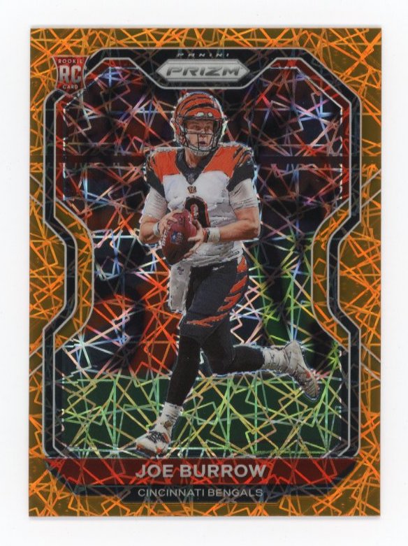 2020 Panini Prizm Joe Burrow RC #307 - Orange Lazer