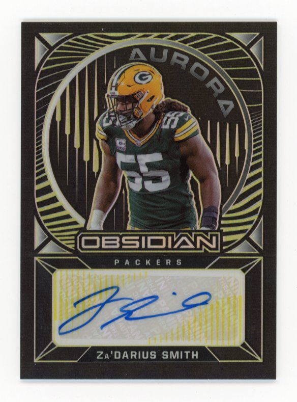 2021 Panini Obsidian Za'Darius Smith Aurora Autographs #AA-ZS - #/25 Auto