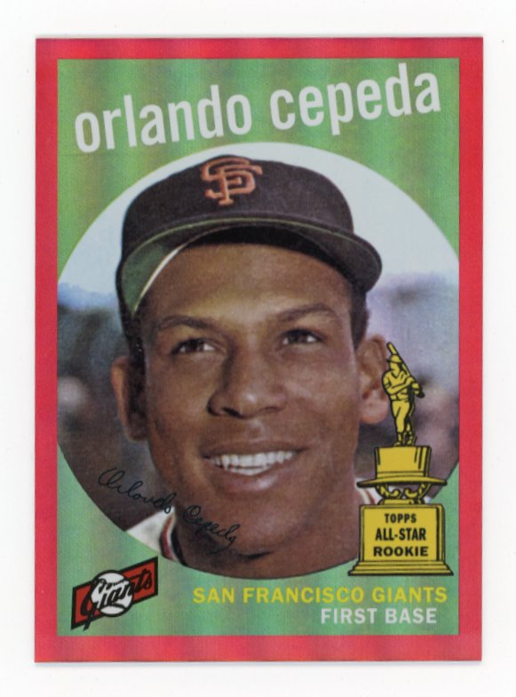 2021 Topps Orlando Cepeda #390 - #/5 Red Parallel