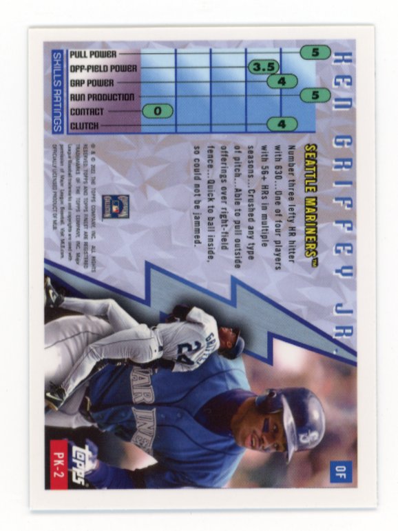 2022 Topps Finest Power Kings Ken Griffey Jr. #PK-2 - Refractor