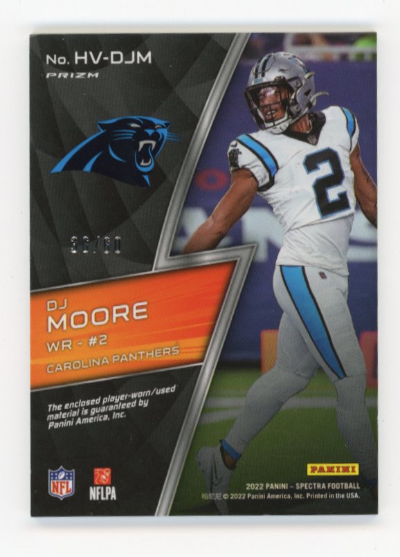 2022 Panini Spectra DJ Moore #HV-DJM - High Voltage Relic #/60