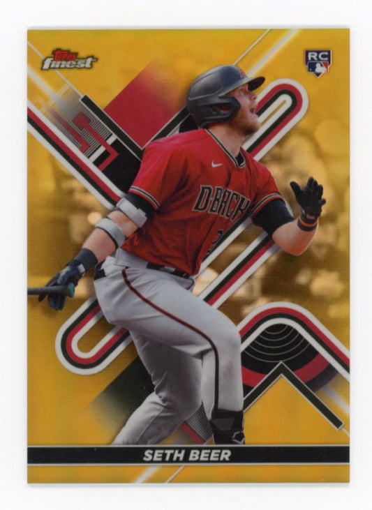 2022 Topps Finest Seth Beer RC #18 - Gold Refractor #/50