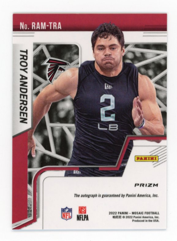 2022 Panini Mosaic Troy Andersen RC #RAM-TRA - Autograph
