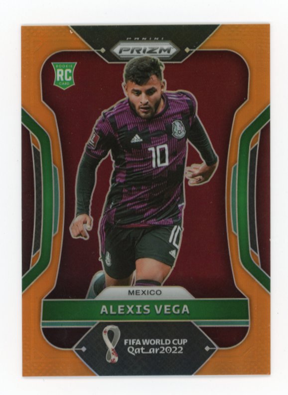 2022 Panini Prizm Alexis Vega RC #142 - Orange Prizm #/25