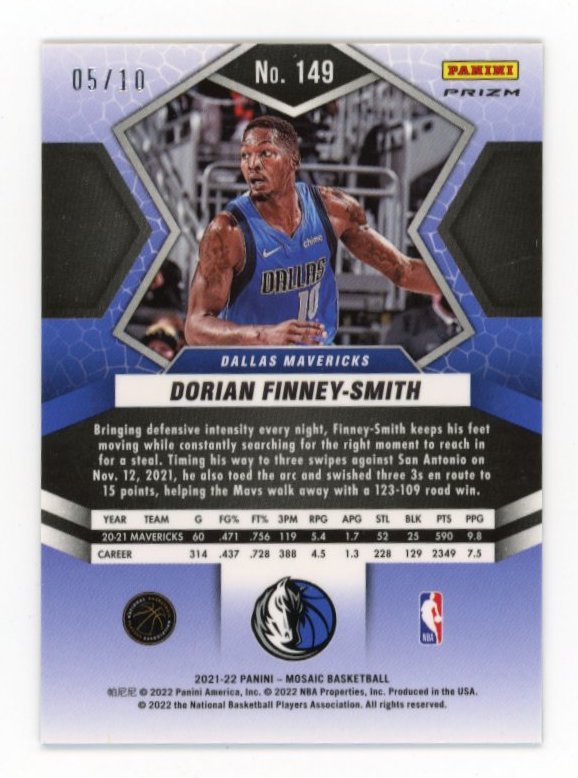 2021-22 Panini Mosaic Dorian Finney-Smith - Green Mosaic #/10