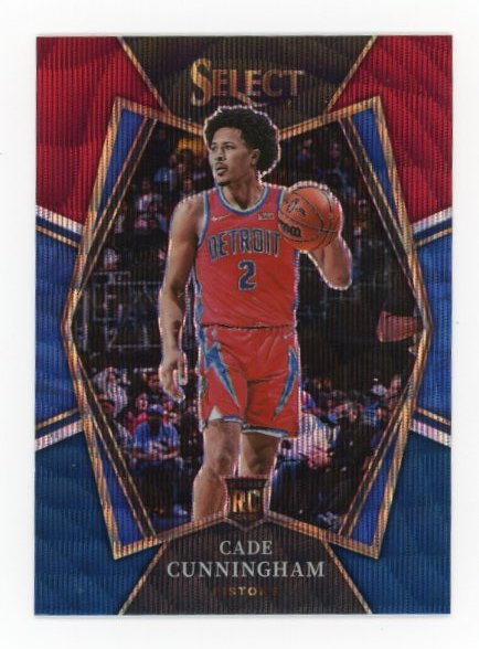 2021/22 Panini Select Cade Cunningham #116 - Red White Blue