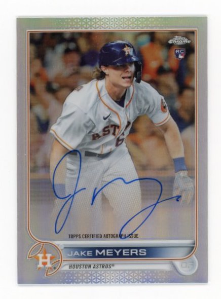 2022 Topps Chrome Jake Meyers #RA-JM - #/499 Autograph